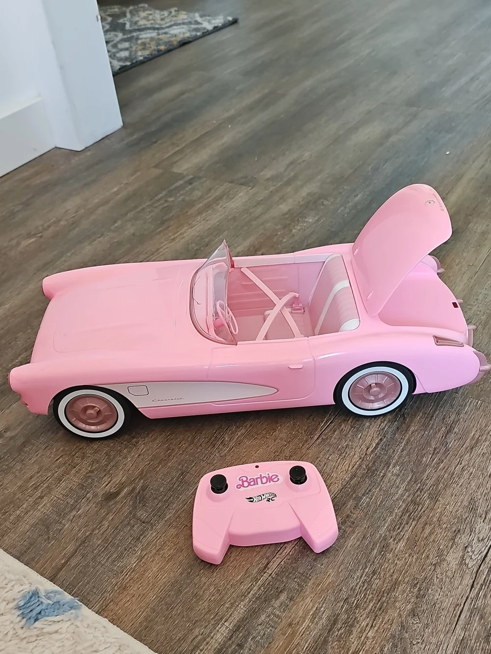 Hot Wheels RC Barbie Corvette, Remote Control Corvette from Barbie The Movie
